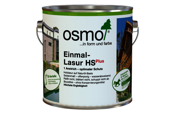 Osmo Einmal-Lasur HS Plus for your timber cladding