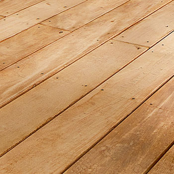 Osmo deck boards made of Garapa wood