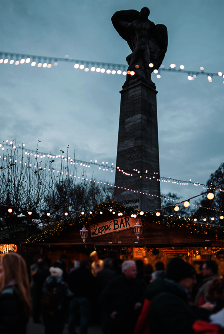 Die Zeppi Bar auf dem Weihnachtsmarkt in Konstanz