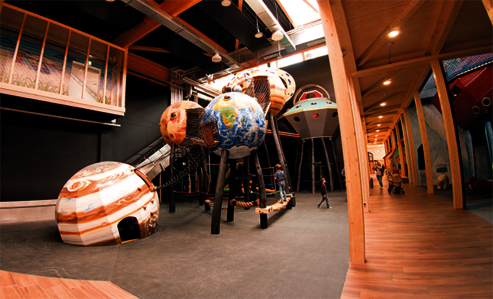 Outer space adventure at Ketteler Hof with flooring treated with Osmo