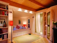 Nadelholzplatten mit durchgehenden Lamellen