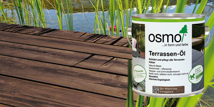 Osmo Terrassen-Öl - der Holzanstrich für jedes Holz im Außenbereich - für alle Witterungsbedingungen