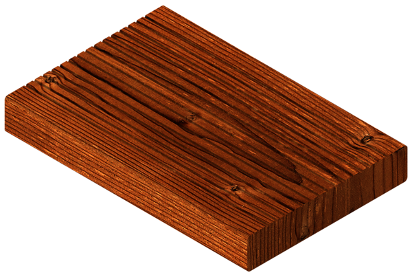 Osmo Thermo Spruce timber decking - ribbed surface