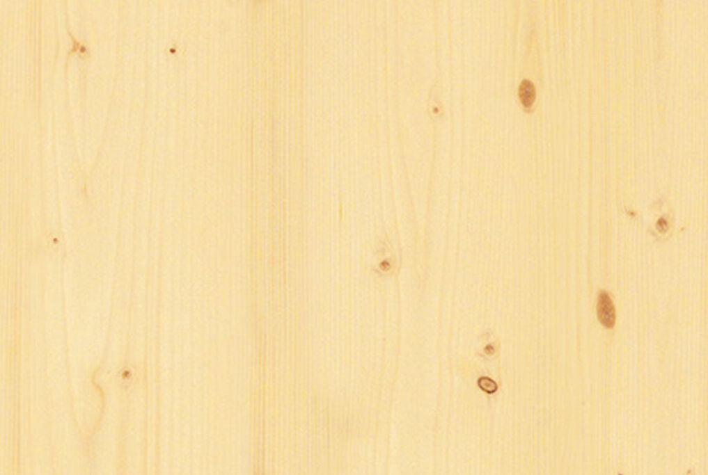Spruce is a light-coloured knotty wood with fine annual rings.