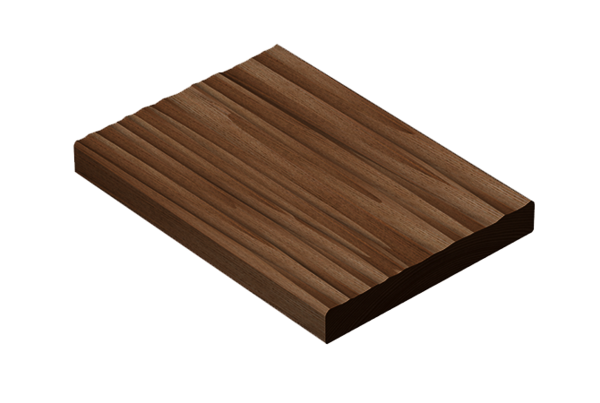 Osmo Thermowood Ash decking scraped