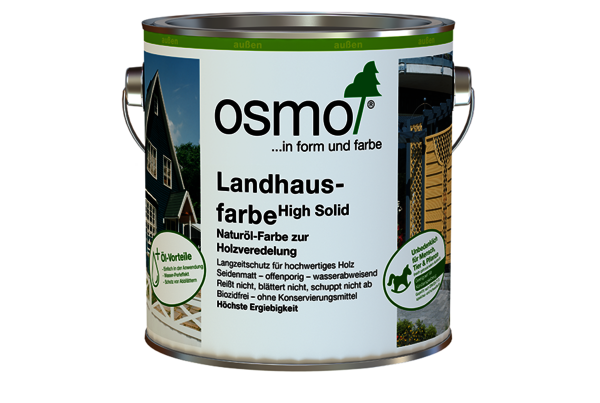 Osmo Landhausfarbe in 19 colours impresses in outdoor areas