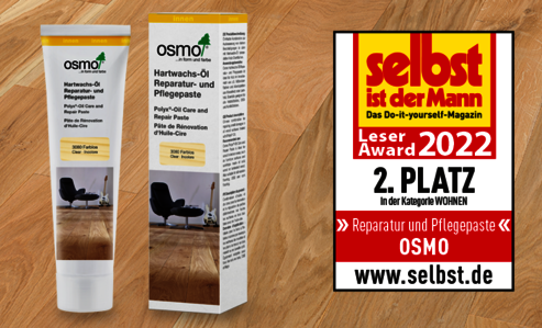 Osmo überzeugt Leser vom Do-it-yourself-Magazin "selbst ist der Mann" und wird mit "Sehr gut" bewertet.