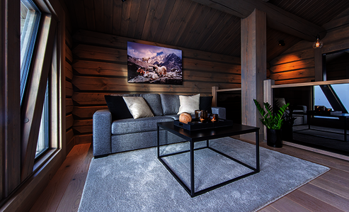 Passendes Ambient für norwegische Blockhütte dank dem Osmo Dekorwachs