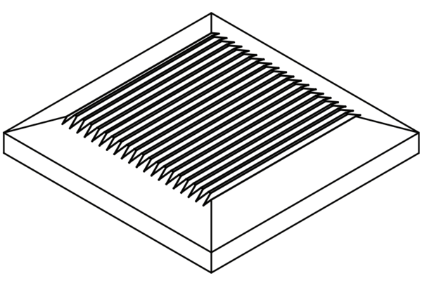 Osmo Sichtblenden - Pfostenkappe Typ B/C inkl. Schrauben - Abdeckung als Pfostenkappen für Holzpfosten
