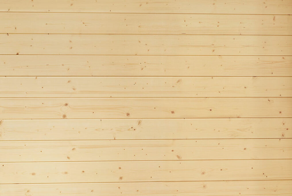 Das Fichtenholz ist dank der Endbehandlung mit dem farblosen Osmo Uviwax® gegen Vergilbung geschützt