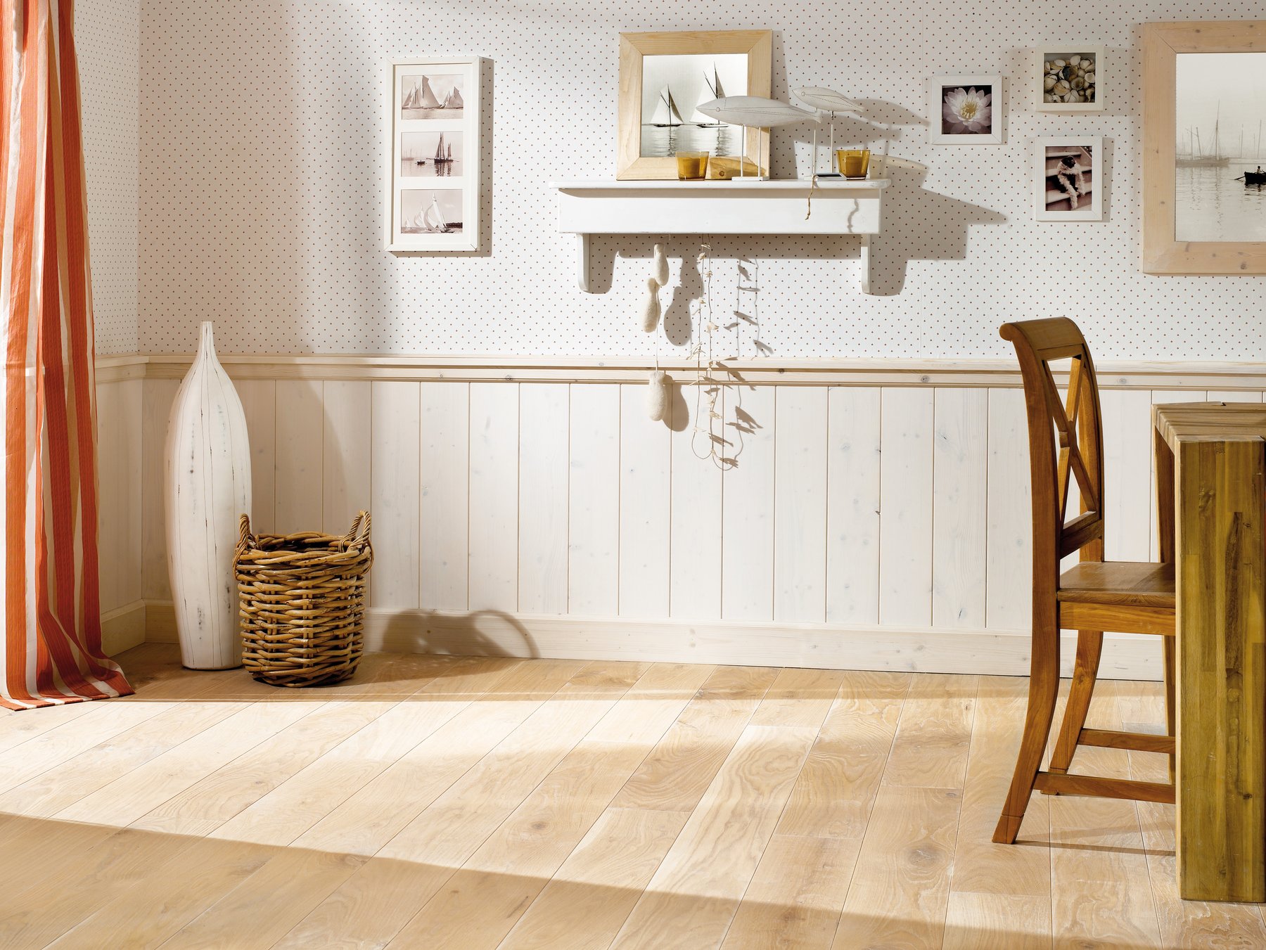 Profilholz Fichte Weiss Transparent 