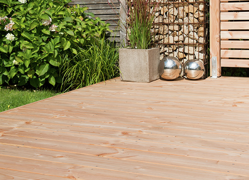 Holzterrasse europäische Douglasie Slide