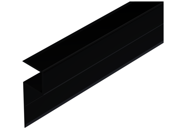 Osmo CEWO-Deck Zubehör Randabschlussprofil Schwarz 25 x 72 x 4000 mm