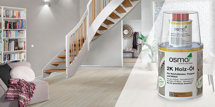 Osmo professional product for the flooring - 2K Holz-Öl