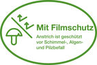 Mit Filmschutz - Anstrich ist geschützt vor Schimmel-, Algen- und Pilzbefall