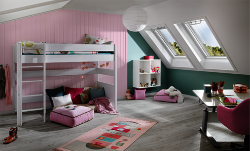 Thanks to the child-friendly Osmo Dekorwachs, the children's bedroom shines in bright colours.