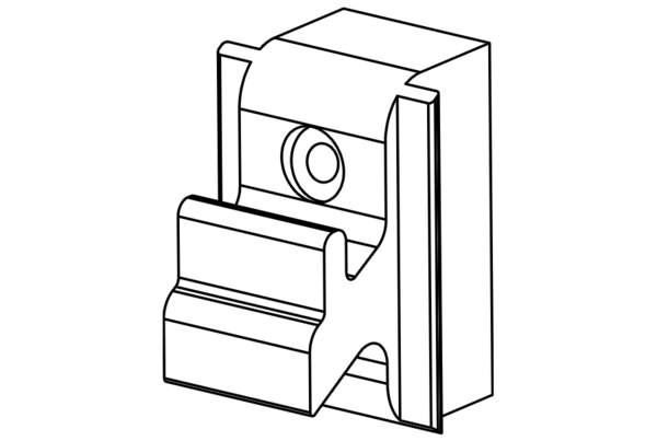 Osmo Sichtblende Alu-Cladding Rhombus A - Befestigungsclip mit Schrauben 10 Stück oder 100 Stück
