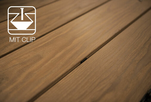 Osmo decking with clip technology