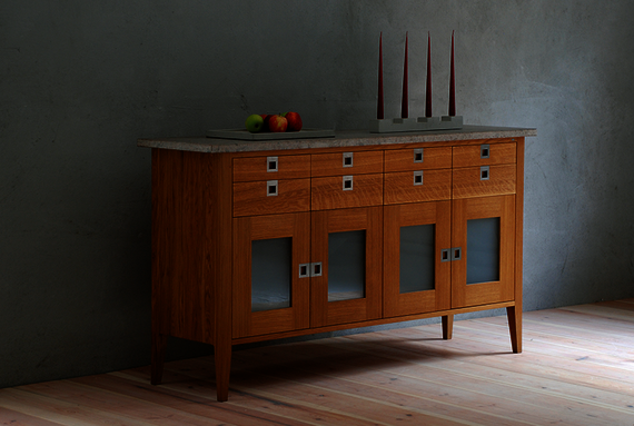 Traditionally produced sideboard by G.A.D. Sweden treated with Osmo Hartwachs-Öl