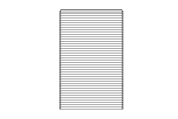 Osmo Sichtblenden aus Holz - Juel A - Geschlossen schmal 113 x 181 cm