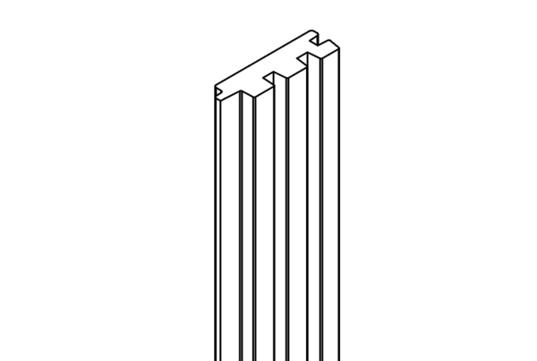 Osmo Sichtblende TRIO Einzelprofil 176 x 9,2 x 2,5 cm