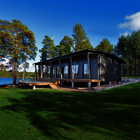 Wochenendhaus in Finnland mit Osmo Anstrichen veredelt.