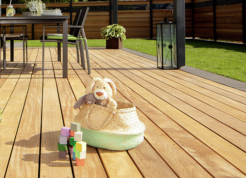 Holzterrasse Cumaru Slide