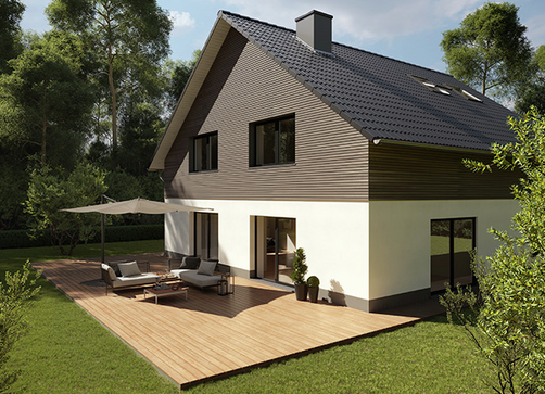 Holzterrasse kanadische Lärche Slide