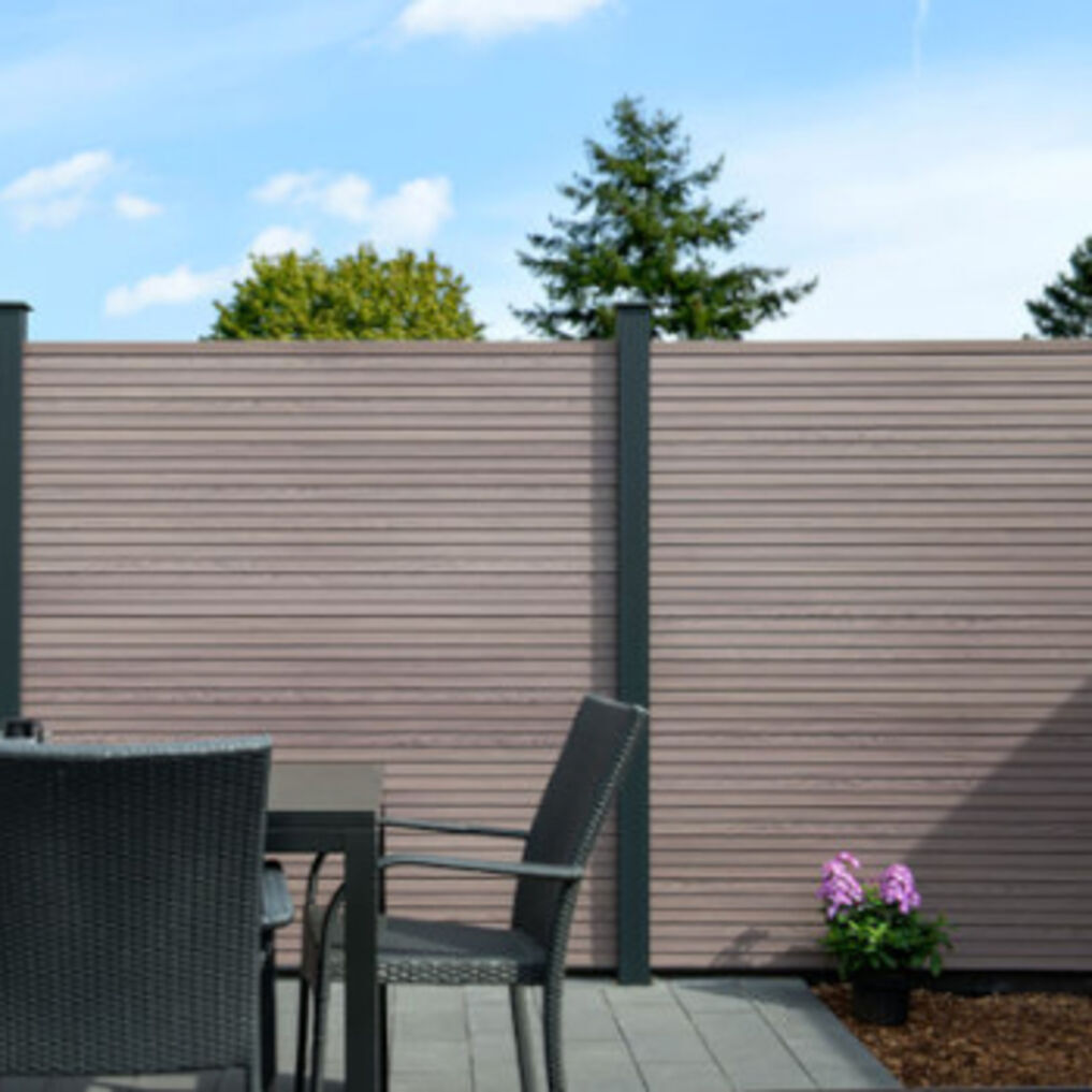 Osmo Alu-Fence Juel – neue Werkstoffe für den Außenbereich – voll im Trend und wetterfest – Die Sichtblende in 4 Variationen
