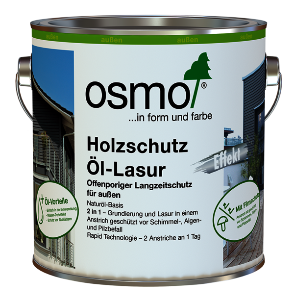 Osmo Holzschutz Öl-Lasur Effekt in 1140 Achatsilber – eingesetzt in Bad Iburg – Osmo Referenz