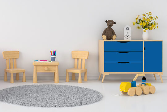 Children love colourful things - with Osmo Dekorwachs, cupboards and chests of drawers can be easily finished and create a place for joy and imagination.