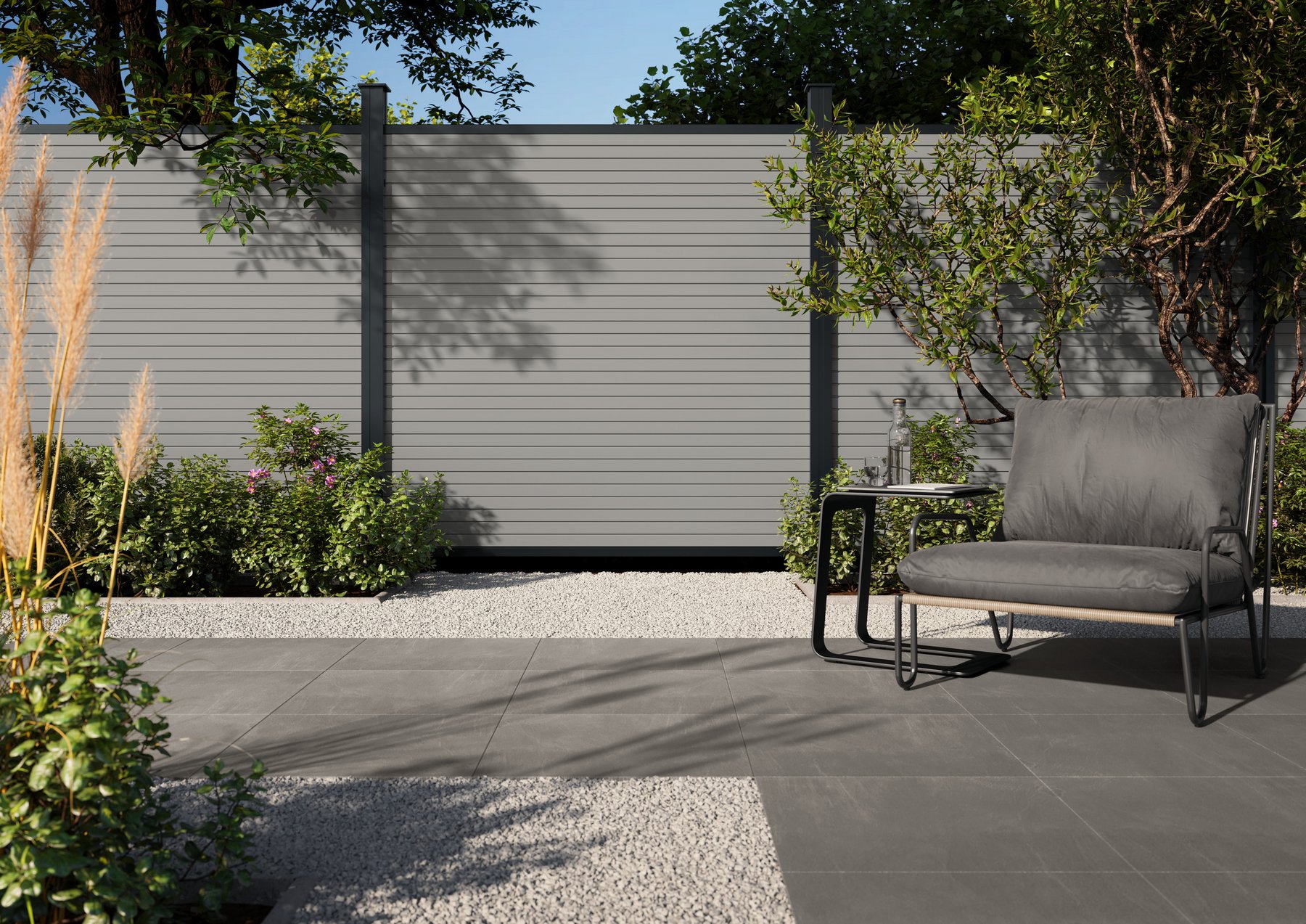 Alu Fence Cube - Grau