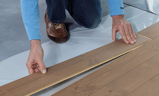 Install Osmo solid wood flooring easily with an acoustric underlay