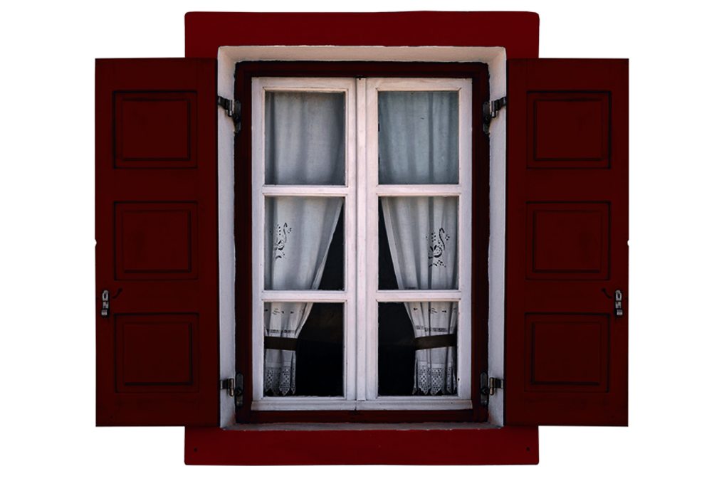 Osmo Garten- und Fassadenfarbe für Fensterläden in Braunrot passt sich der Hausfassade gut an.