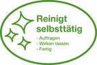 Reinigt selbsttätig: Auftragen, Wirken lassen, Fertig