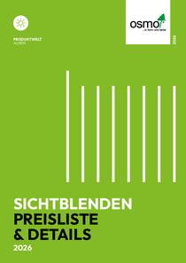 Preisliste - Sichtblenden