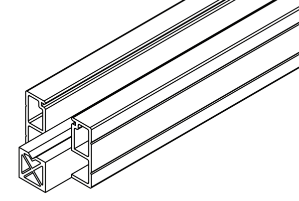 Osmo Sichtblende Flex-Fence - Start-/Abschlussprofil 184 x 5 x 4 cm