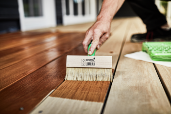 Terrassenstreichbürste mit Handgriff Slide