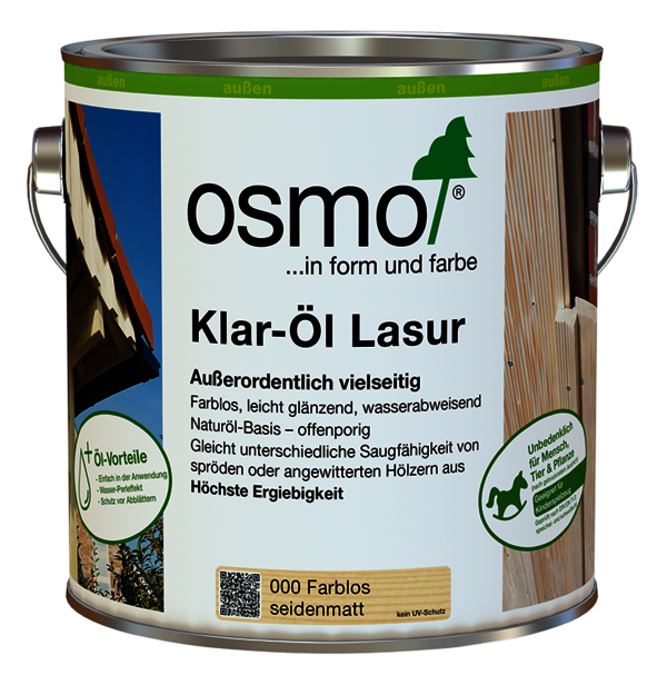 Osmo Klar-Öl-Lasur – Wasserabweisender Schutz und Pflege der Holzeingangstoren – Osmo Residenz