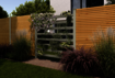 Osmo Green-Fence in aluminium combined with Osmo Alu-Fence Rhombus in larch as one fencing system