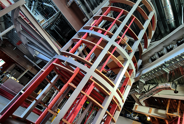 The framework for the architectural tree in Wellington Children’s Hospital in New Zealand