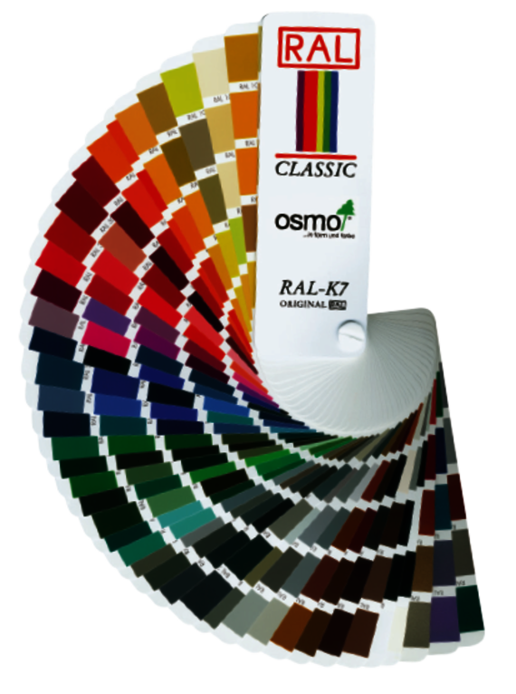 Osmo Farbfächer in RAL Farben für Farbtonmischungen