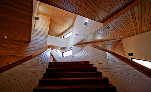 Osmo Hartwachs-Öl protects and maintains interior wood at a hotel in South America