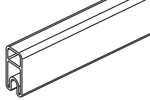 Osmo Sichtblende Alu-Fence Juels Abschlussprofil 184 x 1,9 x 4,9 cm