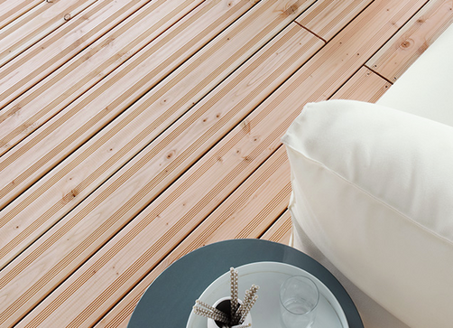 Holzterrasse europäische Douglasie Slide