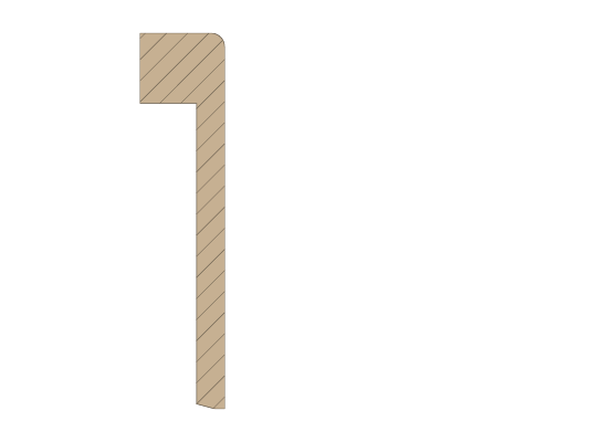 Abdeckleiste Fliesensockel eckig/gerade