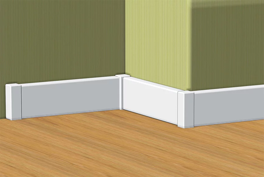 Fussbodenleisten Weiß