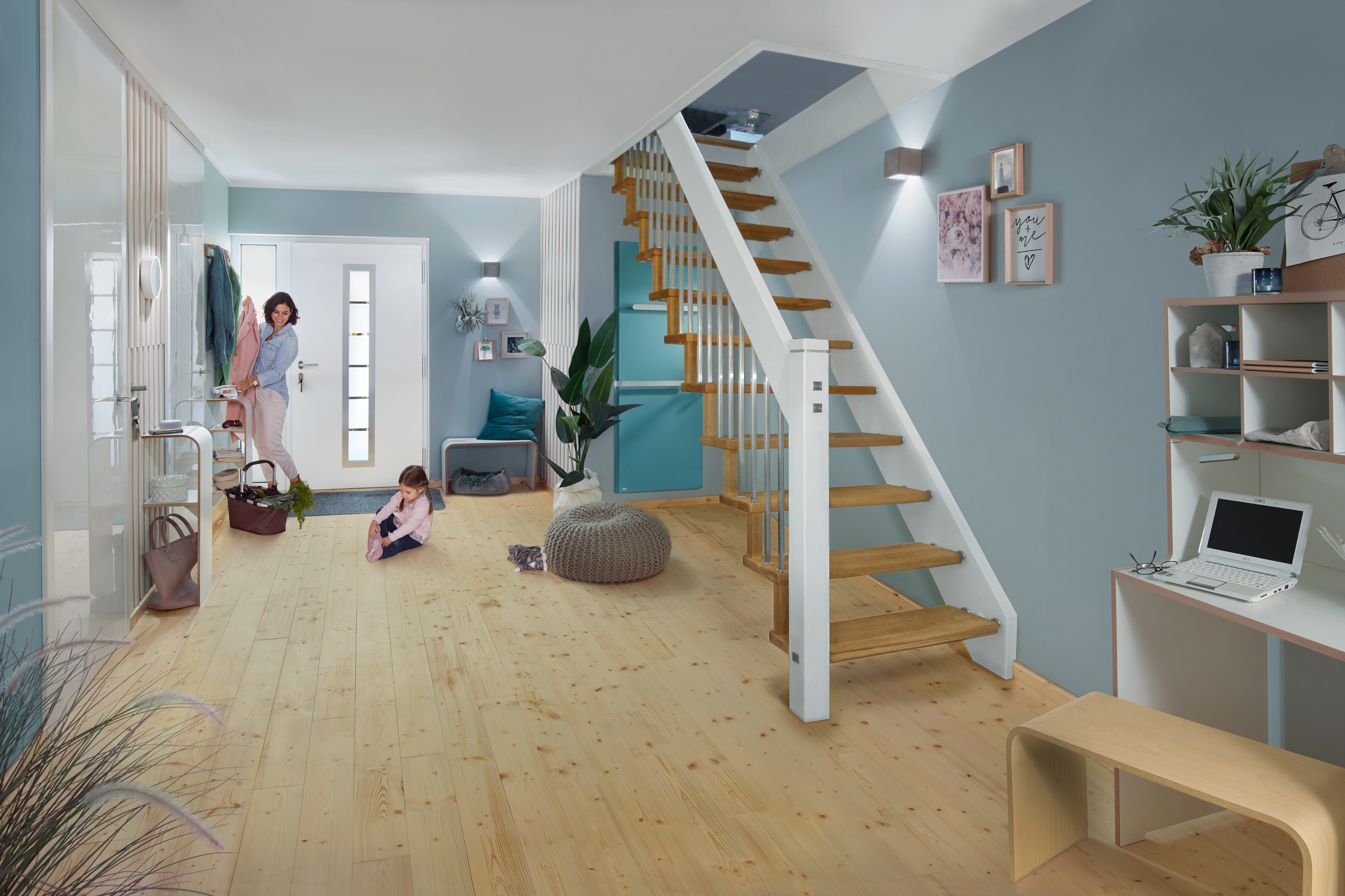 Massivholzdielen Fichte Flur