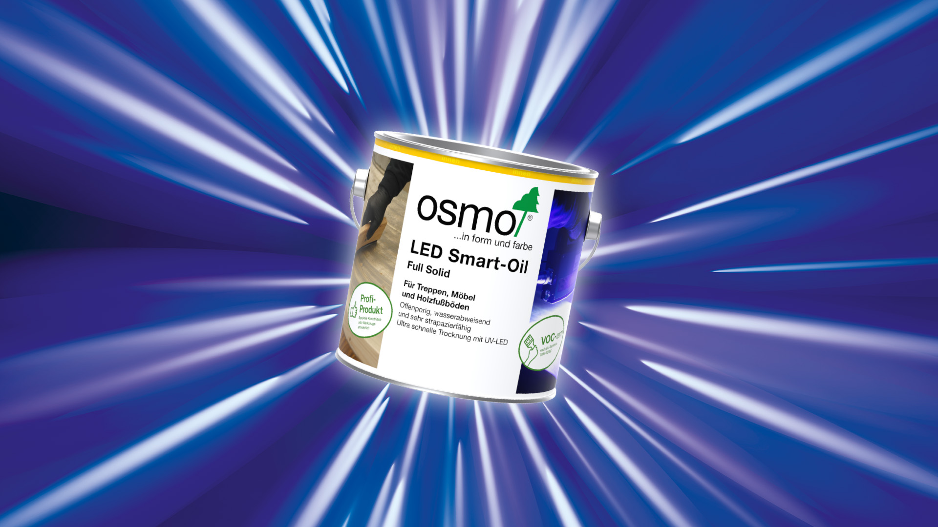Osmo LED Smart-Oil für eine fertige Oberfläche in Sekunden