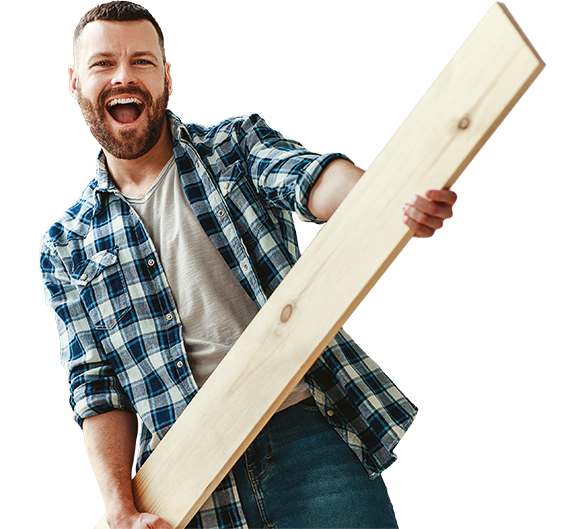 Man installing Osmo solid wood flooring 